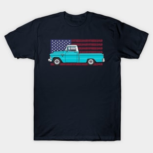 light blue USA T-Shirt